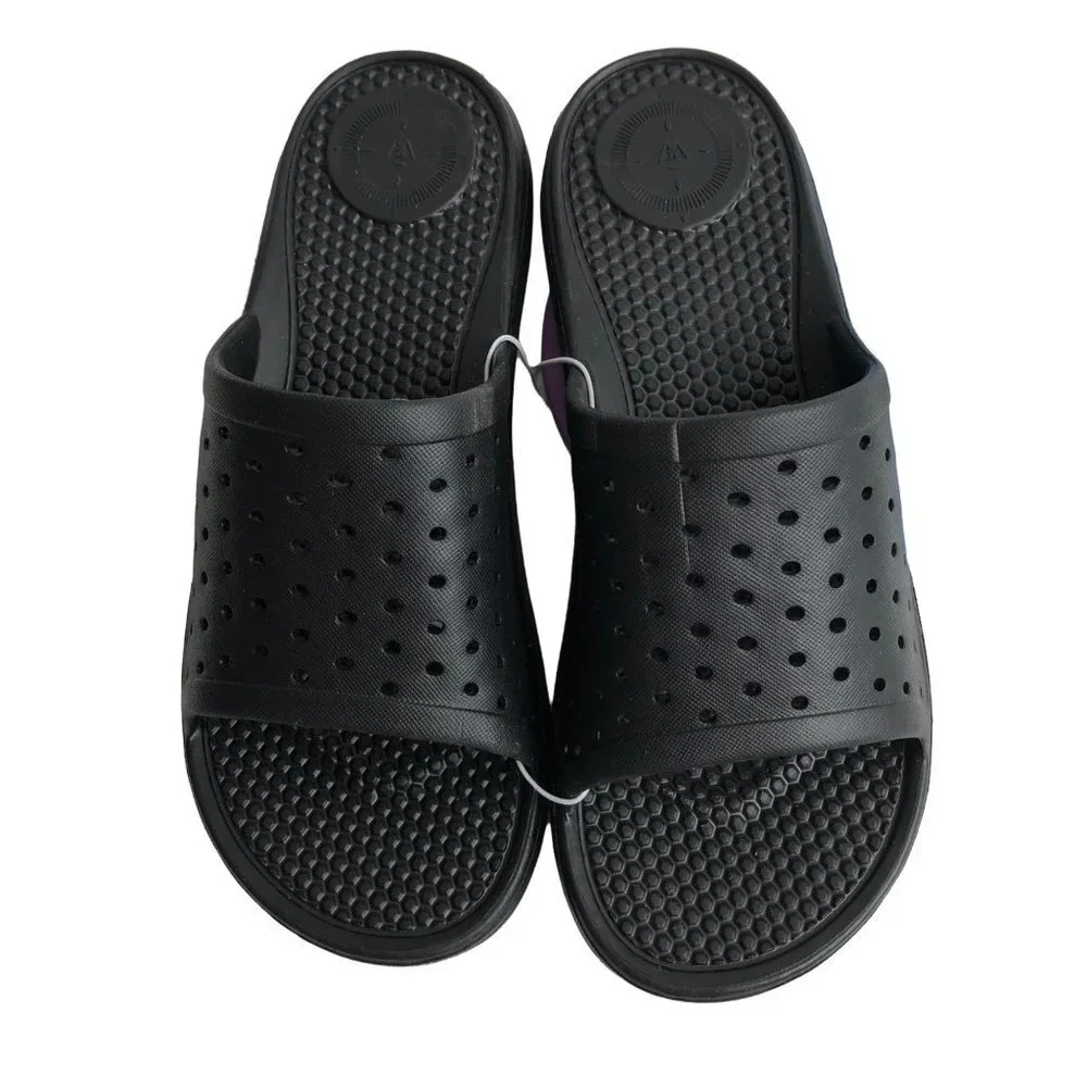 TOTES  BOUNCE BLACK SANDALS /FLIP FLOP  KIDS SZ 4-5‎ NEW WITH TAG